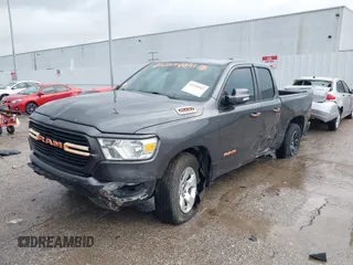 2021 Ram 1500 Big Horn with VIN 1C6RRFBG4MN732254, listed as a IAAI auction lot 41140947 with 76,166 mi miles. Bid and sale history available at carsss.com. Image 2.