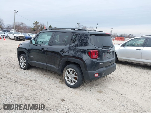 2021 Jeep Renegade Latitude with VIN ZACNJDB16MPN32088, listed as a IAAI auction lot 41503737 with 76,776 mi miles and . Bid and sale history available at DreamBid. Image 3.