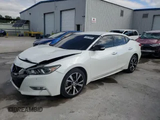 2017 Nissan Maxima SR with VIN 1N4AA6AP6HC456956, listed as a Copart auction lot 52678095 with 111,421 mi miles and Salvage title. Bid and sale history available at DreamBid. Image 1.