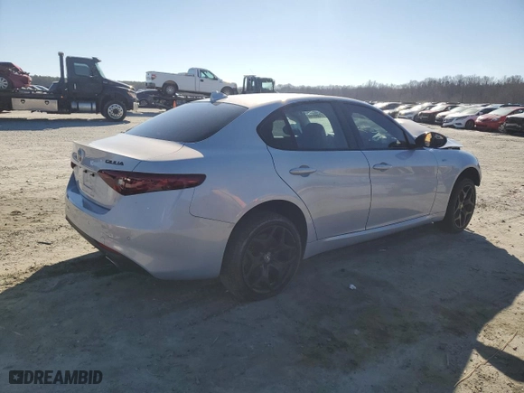 2021 Alfa Romeo Giulia with VIN ZARFAMAN5M7648056, listed as a Copart auction lot 87389744 with 0 mi miles and Clean Title. Bid and sale history available at carsss.com. Image 3.