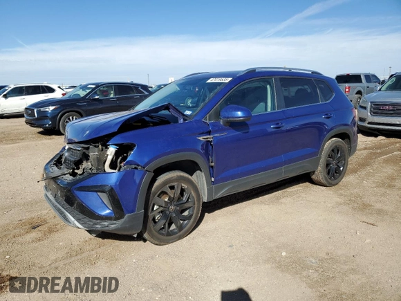 2022 Volkswagen Taos SE с VIN 3VVTX7B21NM046183, выставлен на аукционе Copart как лот 48811375 с пробегом 42 102 миль миль и Списание • Salvage title. История ставок и продаж доступна на DreamBid. Изображение 1.