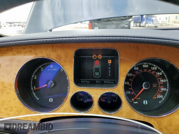 2006 Bentley Flying Spur with VIN SCBBR53W26C034950, listed as a Copart auction lot 58192825 with 45,060 mi miles and Salvage title. Bid and sale history available at DreamBid. Image 9.