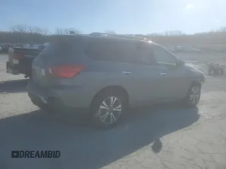 2019 Nissan Pathfinder S with VIN 5N1DR2MNXKC630582, listed as a Copart auction lot 42375485 with 76,776 mi miles and Salvage Title. Bid and sale history available at DreamBid. Image 3.