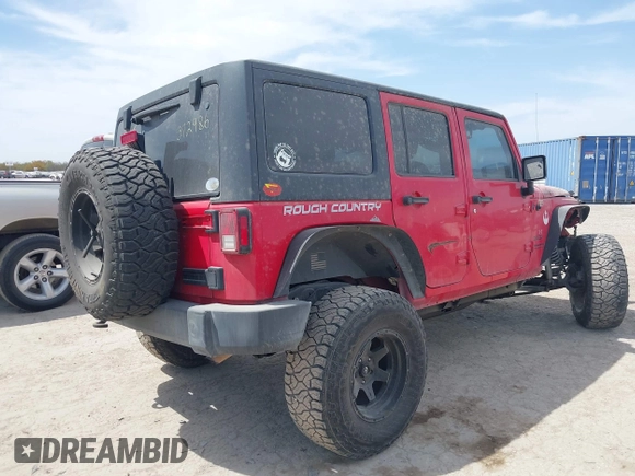 2015 Jeep Wrangler Unlimited Willys Wheeler with VIN 1C4BJWDG9FL750505, listed as a IAAI auction lot 41781762 with 139,000 mi miles and . Bid and sale history available at DreamBid. Image 4.