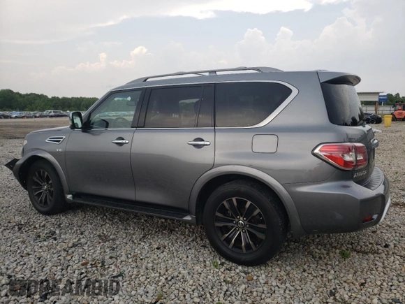 2017 Nissan Armada Platinum with VIN JN8AY2NF5H9303146, listed as a Copart auction lot 56524074 with 64,541 mi miles and Salvage Title. Bid and sale history available at carsss.com. Image 2.