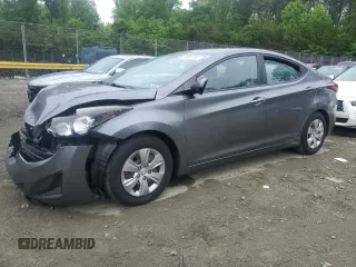 2016 Hyundai Elantra SE с VIN KMHDH4AE1GU645900, выставлен на аукционе Copart как лот 56378265 с пробегом 40 206 миль миль и Списание • Salvage title. История ставок и продаж доступна на DreamBid. Изображение 1.