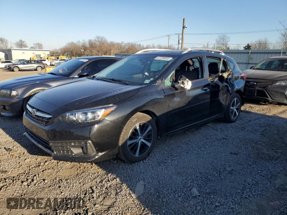 2023 Subaru Impreza Premium with VIN 4S3GTAD6XP3705214, listed as a Copart auction lot 47728055 with 22,913 mi miles and Salvage title. Bid and sale history available at DreamBid. Image 1.