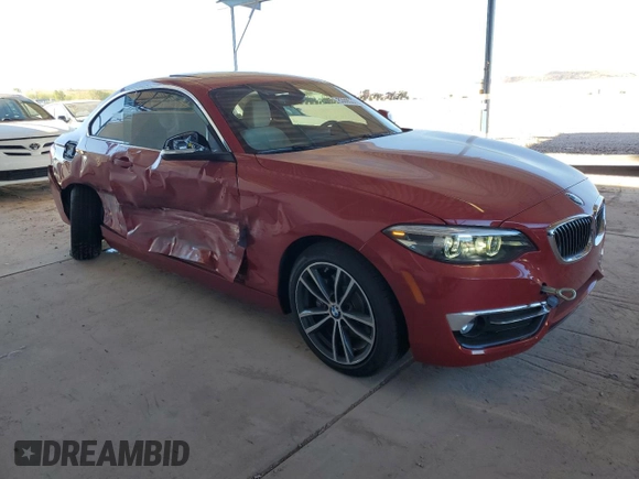 2018 BMW 2 Series 230i with VIN WBA2J1C50JVB98568, listed as a Copart auction lot 83995374 with 13,991 mi miles and Salvage Title. Bid and sale history available at carsss.com. Image 4.