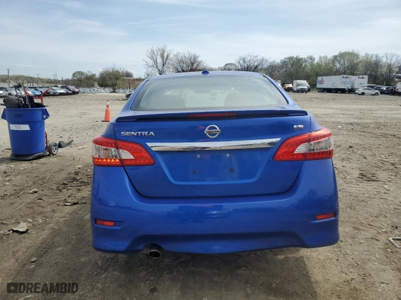 2015 Nissan Sentra S with VIN 3N1AB7AP5FY296153, listed as a Copart auction lot 51564995 with 82,385 mi miles and Salvage Title. Bid and sale history available at carsss.com. Image 6.