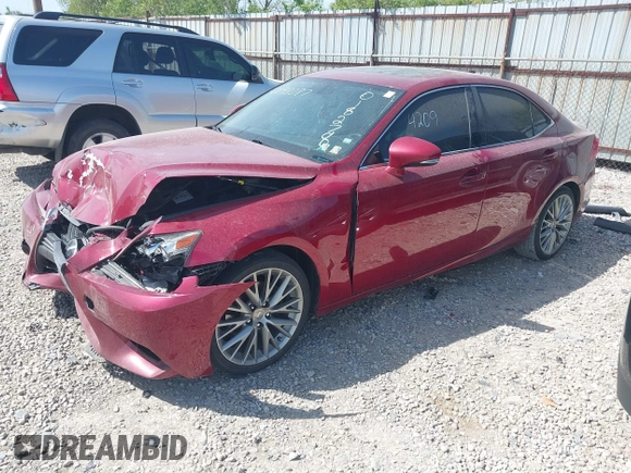 2015 Lexus IS 250 with VIN JTHCF1D22F5018278, listed as a IAAI auction lot 42098087 with 155,767 mi miles and . Bid and sale history available at DreamBid. Image 2.
