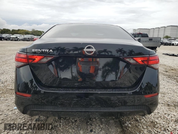2024 Nissan Sentra S with VIN 3N1AB8BV9RY205649, listed as a Copart auction lot 46644935 with 4,200 mi miles and Salvage Title. Bid and sale history available at carsss.com. Image 6.