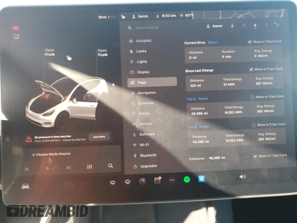 2022 Tesla Model Y Performance с VIN 7SAYGDEF1NF347903, выставлен на аукционе Copart как лот 57646175 с пробегом 48 286 миль миль и Списание • Salvage title. История ставок и продаж доступна на DreamBid. Изображение 9.