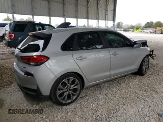 2019 Hyundai Elantra GT N Line with VIN KMHH55LC7KU102460, listed as a Copart auction lot 71829164 with 0 mi miles and Salvage Title. Bid and sale history available at carsss.com. Image 3.