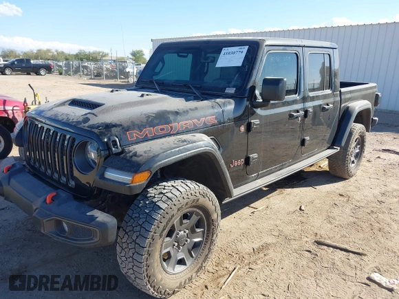 2022 Jeep Gladiator Mojave with VIN 1C6JJTEG7NL180485, listed as a IAAI auction lot 41030779 with 41,445 mi miles and . Bid and sale history available at DreamBid. Image 17.