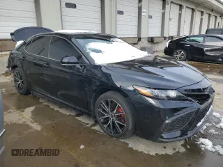 2021 Toyota Camry SE Nightshade with VIN 4T1G11AK4MU573107, listed as a Copart auction lot 45020185 with 80,770 mi miles and Salvage Title. Bid and sale history available at carsss.com. Image 4.