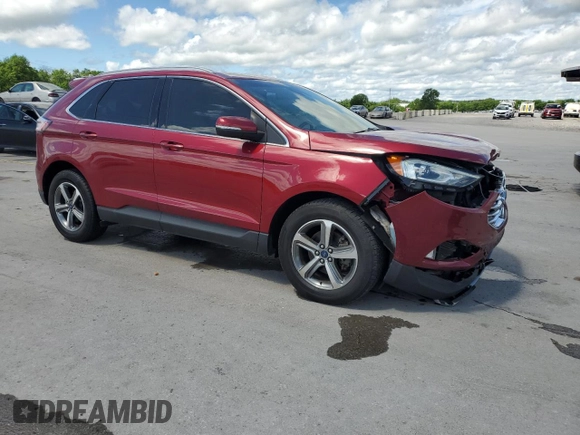 2019 Ford Edge SEL with VIN 2FMPK3J91KBC43725, listed as a Copart auction lot 56749525 with 62,858 mi miles and Salvage title. Bid and sale history available at DreamBid. Image 4.