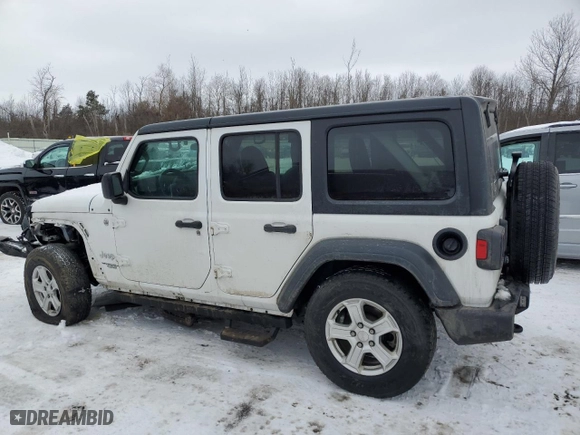 2020 Jeep Wrangler Unlimited Sport S with VIN 1C4HJXDN3LW226422, listed as a Copart auction lot 44763105 with 103,097 mi miles and Salvage Title. Bid and sale history available at carsss.com. Image 2.