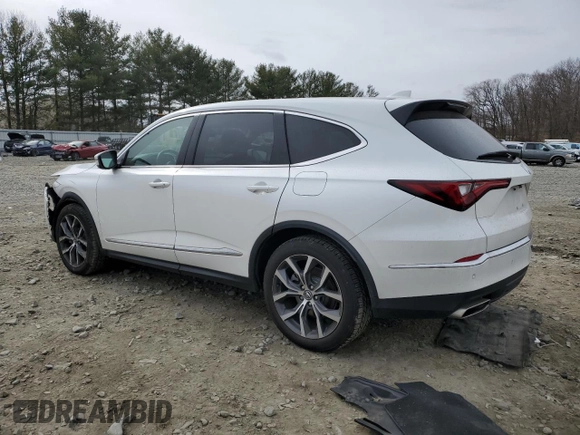 2022 Acura MDX w/Technology Package with VIN 5J8YE1H45NL043239, listed as a Copart auction lot 47295685 with 40,427 mi miles and Salvage Title. Bid and sale history available at carsss.com. Image 2.