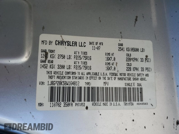 2008 Jeep Liberty Sport with VIN 1J8GP28K58W164812, listed as a Copart auction lot 50407975 with 120,131 mi miles and Salvage Title. Bid and sale history available at carsss.com. Image 13.