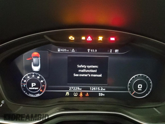 2019 Audi A5 Cabriolet Premium Plus z VIN WAUYNGF56KN006985, wystawiony jako Copart lot #56463265 z przebiegiem 27 229 mil mil oraz Szkoda całkowita • Salvage title. Historia ofert i sprzedaży dostępna na DreamBid. Obrazek 9.