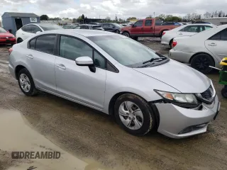 2015 Honda Civic Sedan LX with VIN 2HGFB2F57FH516977, listed as a Copart auction lot 49479835 with 128,821 mi miles and Salvage Title. Bid and sale history available at carsss.com. Image 4.