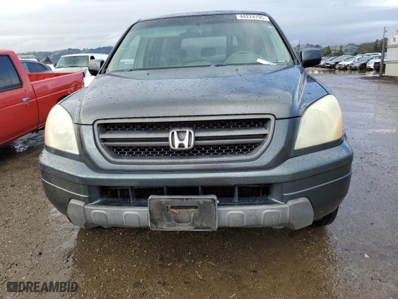 2005 Honda Pilot EX-L with RES with VIN 2HKYF18655H521404, listed as a Copart auction lot 44224195 with 177,999 mi miles and Salvage Title. Bid and sale history available at carsss.com. Image 5.