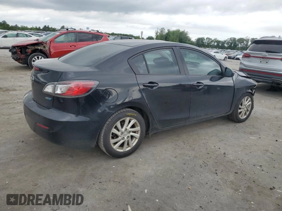 2012 Mazda 3 i Grand Touring z VIN JM1BL1W87C1544433, wystawiony jako Copart lot #58722455 z przebiegiem 184 089 mil mil oraz Szkoda całkowita • Salvage title. Historia ofert i sprzedaży dostępna na DreamBid. Obrazek 3.