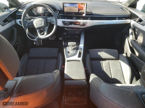 2022 Audi A5 Sportback S line Premium Plus with VIN WAUFACF59NA036277, listed as a Copart auction lot 46436005 with 25,624 mi miles and Salvage Title. Bid and sale history available at carsss.com. Image 8.