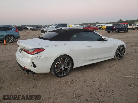2024 BMW 4 Series 430i with VIN WBA23AT04RCP28351, listed as a Copart auction lot 83340604 with Not provided miles and Salvage title. Bid and sale history available at DreamBid. Image 3.