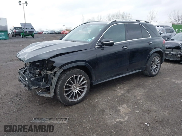 2021 Mercedes-Benz GLE 350 with VIN 4JGFB4KB1MA382934, listed as a IAAI auction lot 40929788 with 48,377 mi miles and . Bid and sale history available at DreamBid. Image 2.