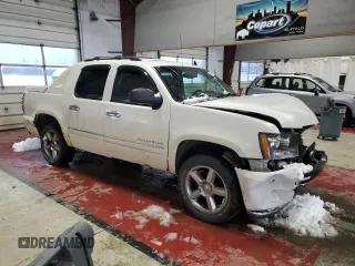 2012 Chevrolet Avalanche LTZ with VIN 3GNTKGE74CG233554, listed as a Copart auction lot 84366554 with 220,440 mi miles and Salvage Title. Bid and sale history available at carsss.com. Image 4.