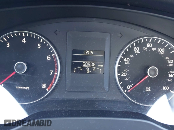 2012 Volkswagen Jetta Sedan SEL w/Sunroof with VIN 3VWLX7AJ1CM376990, listed as a IAAI auction lot 41206594 with 50,906 mi miles. Bid and sale history available at carsss.com. Image 7.