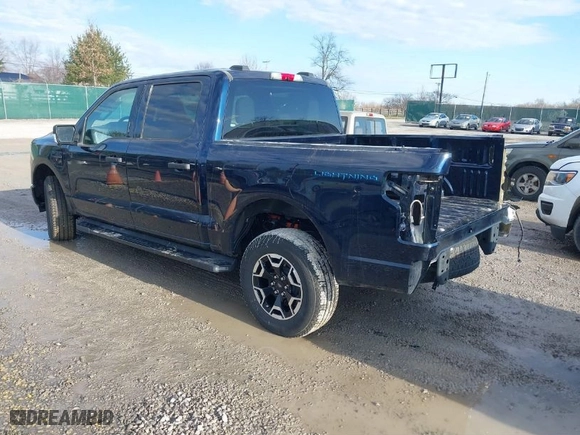 2023 Ford F-150 Lightning Pro with VIN 1FTVW1EL0PWG28578, listed as a IAAI auction lot 41647287 with NaN miles. Bid and sale history available at carsss.com. Image 3.