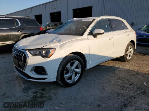 2019 Audi Q3 Premium with VIN WA1AECF38K1076355, listed as a Copart auction lot 74242994 with 86,594 mi miles and Salvage Title. Bid and sale history available at carsss.com. Image 1.