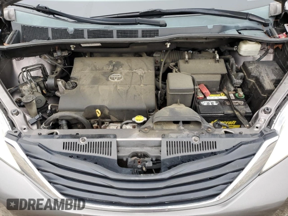 2013 Toyota Sienna LE AAS with VIN 5TDKK3DC3DS305228, listed as a Copart auction lot 57238075 with 204,001 mi miles and Salvage title. Bid and sale history available at DreamBid. Image 12.