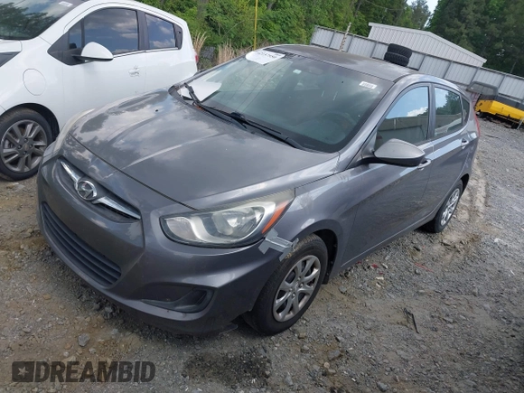 2014 Hyundai Accent GS with VIN KMHCT5AE3EU141605, listed as a IAAI auction lot 42157550 with 174,197 mi miles. Bid and sale history available at carsss.com. Image 2.