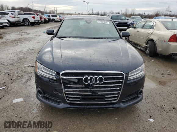 2017 Audi A8 L with VIN WAU44AFD5HN007060, listed as a Copart auction lot 84931284 with 110,855 mi miles and Salvage Title. Bid and sale history available at carsss.com. Image 5.