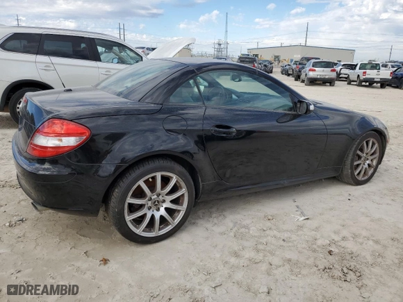 2006 Mercedes-Benz SLK-Class 3.5L with VIN WDBWK56FX6F122723, listed as a Copart auction lot 89000115 with 0 mi miles and Salvage Title. Bid and sale history available at carsss.com. Image 3.