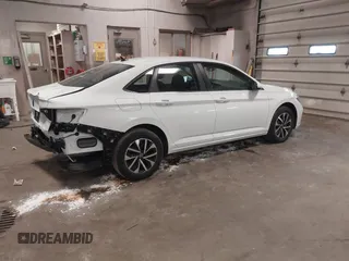 2024 Volkswagen Jetta S with VIN 3VW5M7BU9RM071109, listed as a IAAI auction lot 41517014 with 4,523 mi miles and . Bid and sale history available at DreamBid. Image 4.