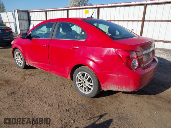2012 Chevrolet Sonic LT with VIN 1G1JC5SH8C4197923, listed as a IAAI auction lot 42057502 with 222,867 mi miles and . Bid and sale history available at DreamBid. Image 3.