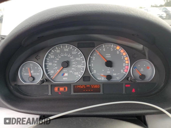 2005 BMW 3 Series M3 with VIN WBSBL93415PN62256, listed as a Copart auction lot 52570815 with 114,525 mi miles and Salvage Title. Bid and sale history available at carsss.com. Image 9.