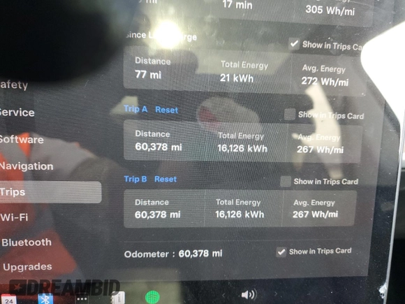 2020 Tesla Model Y Long Range with VIN 5YJYGDEE8LF008346, listed as a Copart auction lot 52863725 with 60,378 mi miles and Salvage Title. Bid and sale history available at DreamBid. Image 9.