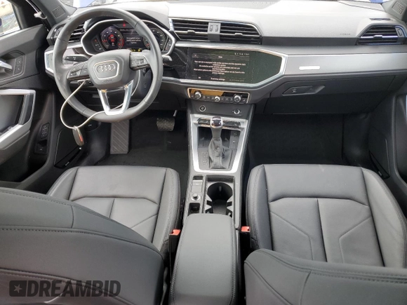 2023 Audi Q3 S line Premium Plus with VIN WA1EECF33P1037116, listed as a Copart auction lot 47653765 with 5,702 mi miles and Salvage title. Bid and sale history available at DreamBid. Image 8.