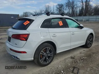 2020 Audi Q5 Premium Plus with VIN WA1E2AFYXL2056002, listed as a Copart auction lot 50502745 with 25,245 mi miles and Salvage title. Bid and sale history available at DreamBid. Image 3.
