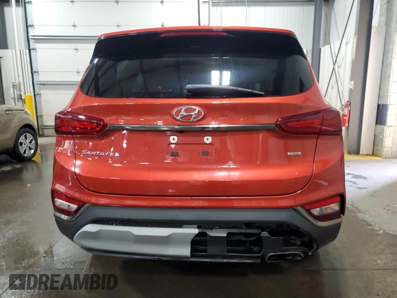 2019 Hyundai Santa Fe SE with VIN 5NMS2CAD8KH055076, listed as a Copart auction lot 52491615 with 121,494 mi miles and Salvage title. Bid and sale history available at DreamBid. Image 6.