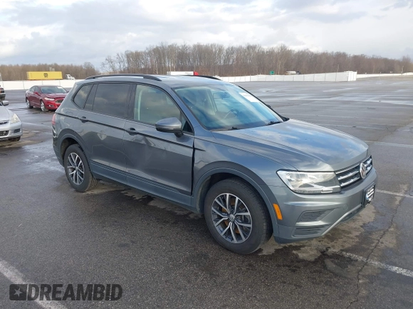 2021 Volkswagen Tiguan S with VIN 3VV1B7AX8MM016874, listed as a IAAI auction lot 41633090 with 76,857 mi miles and . Bid and sale history available at DreamBid. Image 1.