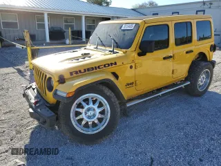 2020 Jeep Wrangler Unlimited Rubicon with VIN 1C4HJXFG3LW187460, listed as a Copart auction lot 50154435 with 87,981 mi miles and Salvage Title. Bid and sale history available at carsss.com. Image 1.