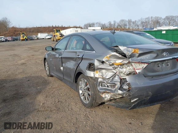 2014 Hyundai Sonata SE with VIN 5NPEC4AC6EH823796, listed as a IAAI auction lot 41783754 with 165,841 mi miles and . Bid and sale history available at DreamBid. Image 6.