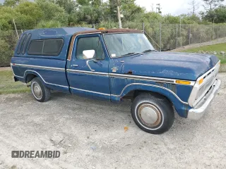 1977 Ford F-150 with VIN F15HNX86608, listed as a Copart auction lot 53149645 with 62,455 mi miles and Clean title. Bid and sale history available at DreamBid. Image 4.