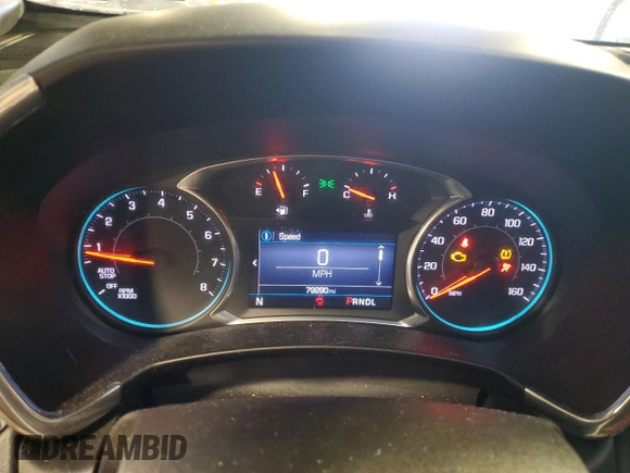 2019 Chevrolet Equinox LT with VIN 3GNAXUEV1KL227111, listed as a Copart auction lot 49553475 with 79,290 mi miles and Salvage Title. Bid and sale history available at DreamBid. Image 9.